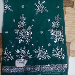 New Rama Green Saree