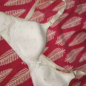 😍White Daily Wear  Women Cotton Bra I  32 Bust