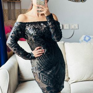 Black Sequence Dress