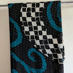 ⬛🟦⬜ Pattern Saree