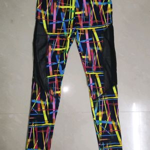 Active Wear Multicolour Gym Pants