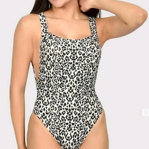 Tiger Print Women's Short Sleeve Bodysuit