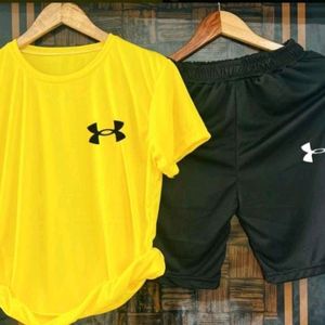 Tshirt And Short Set For Men Tracksuit