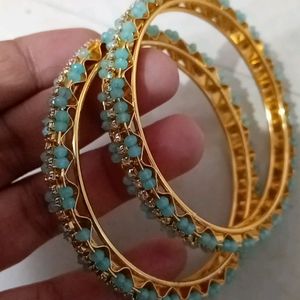 Blue Bangles Set Of 2