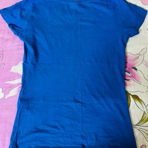 Pure Cotton Blue T-shirt