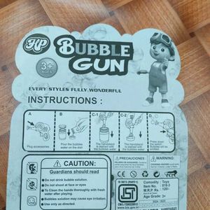 Bubble Gun Toy