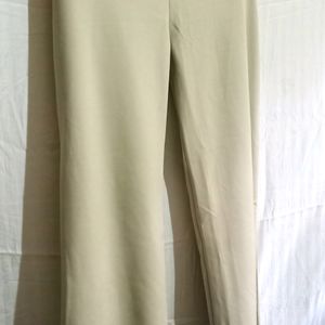 Beige (Romo) Wide Leg  Trouser