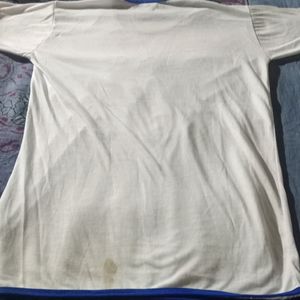 White T Shirt With Embroidery