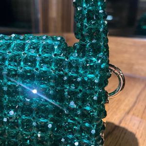 Cute Green Crystal Bag