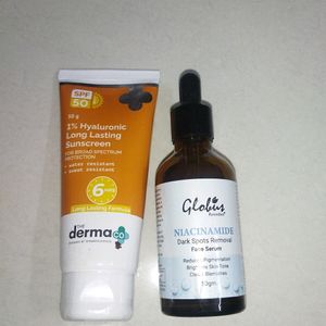 DermaCo Sunscreen + Niacinamide serum