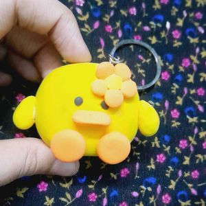 Cute Handmade Duckling Keychain 🐥