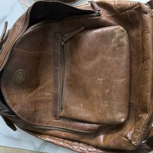 Pure Leather Fossil Original Unisex Backpack