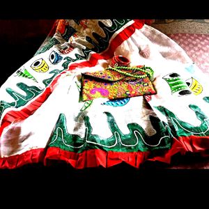 Bengal Handloom Jamdani Hand Painting Saree