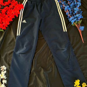 Adidas blue trackpants