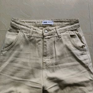 Zara Cargo Beige Jeans