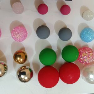 multi coloured studs