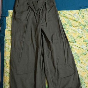 Formal Women Trousers: Khaki Green