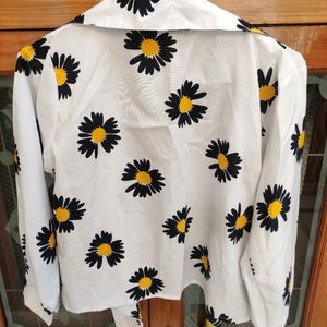 Floral Print Shirt For Woman