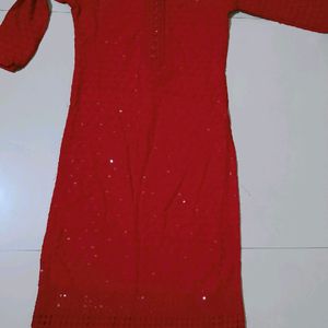 chikankari  kurta women