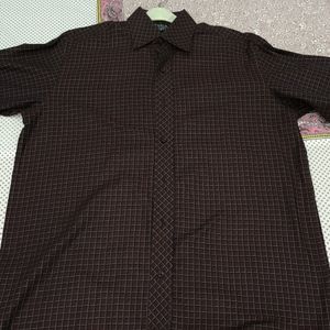 Dark Burgundy Checks Shirt