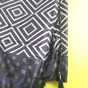 Navy dark blue saree for daily wear