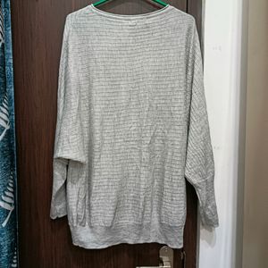 Grey Pancho Top L Upto 2xl