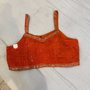 Orange Indowestern dress