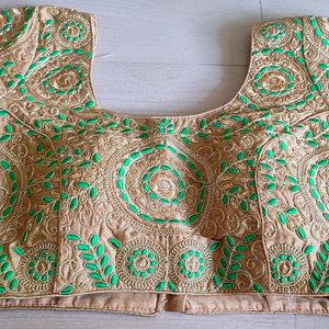 Paded Readymade Blouse With Excellent Embroidery