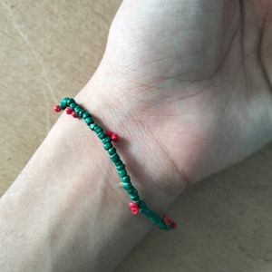 Cherry Beaded Bracelet