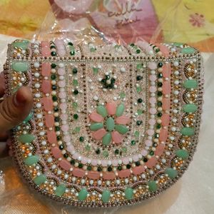 Embroidery Handbag Clutch