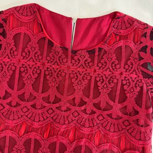 Red Net Top Size S