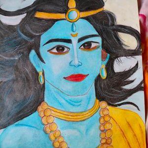 Drawing Of Krishna .