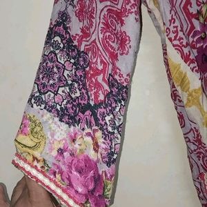 Kashmiri Spun Fabric Kurta Pant Set With Duppata.