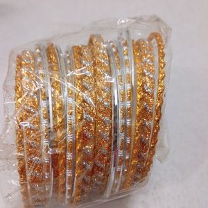 Silver Golden glitter Metal Bangles