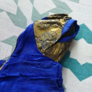 Kanchi Pattu Pavada With Blouse