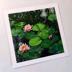 Waterlily Gouache Painting