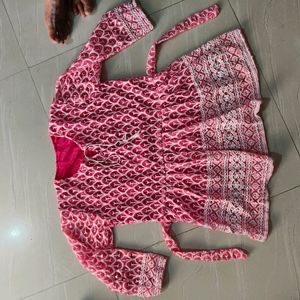 Pink Nd Black Co-ord Set