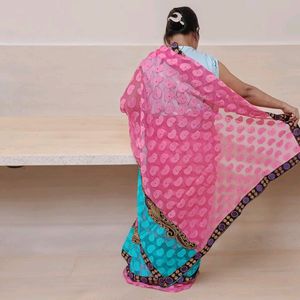 Festive Saree Net Cotton