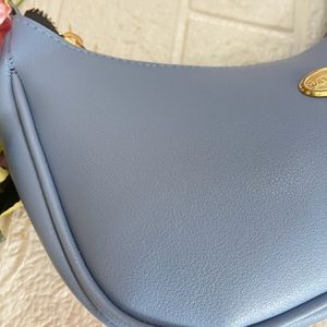 Half moon hobo bag- blue