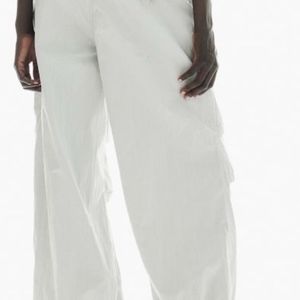 H&M White Parachute Pants