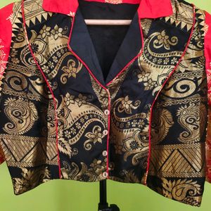 BRANDED ASSAM BENARASI SILK DESIGNER BLOUSE