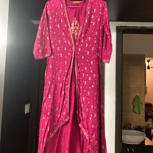 Magenta Layered Kurta