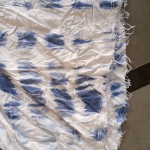 Blue And White Anarkali Kurta