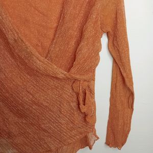 Orange Casual Top (Girl' s)