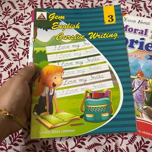 Set Of 3 Toddler Books- Marathi, English, Cursive