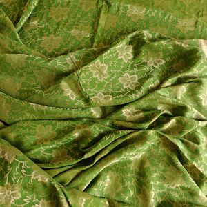 100% Pure Silk Khinkhwab Brocade Saree