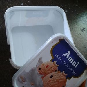 2 Empty Ice Cream Tub Boxes Combo