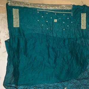 Original Vichitra Silk Saree With Table Print Sare