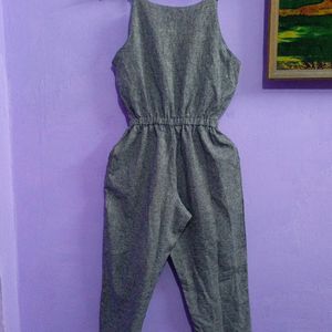 Fabulous Grey Jumpsuit For Girls And Women's