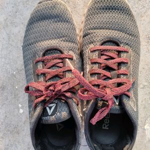 Charcoal Red Reebok Sports Shoe